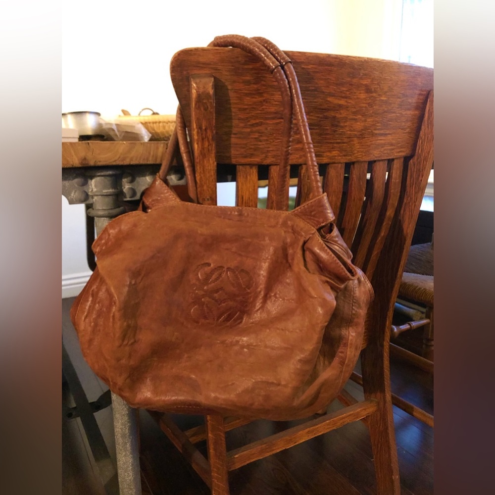 LOEWE Nappa Aire Brown Leather Purse